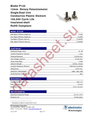 P120K-Y20BR50K datasheet  